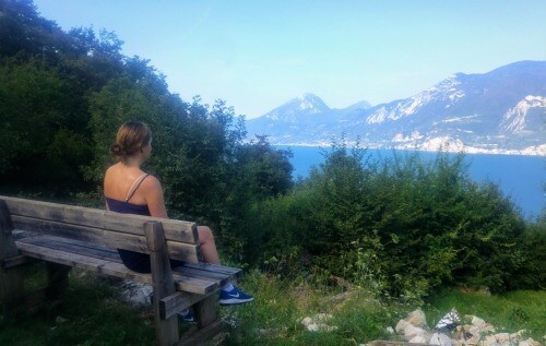 Hilary at Lake Garda