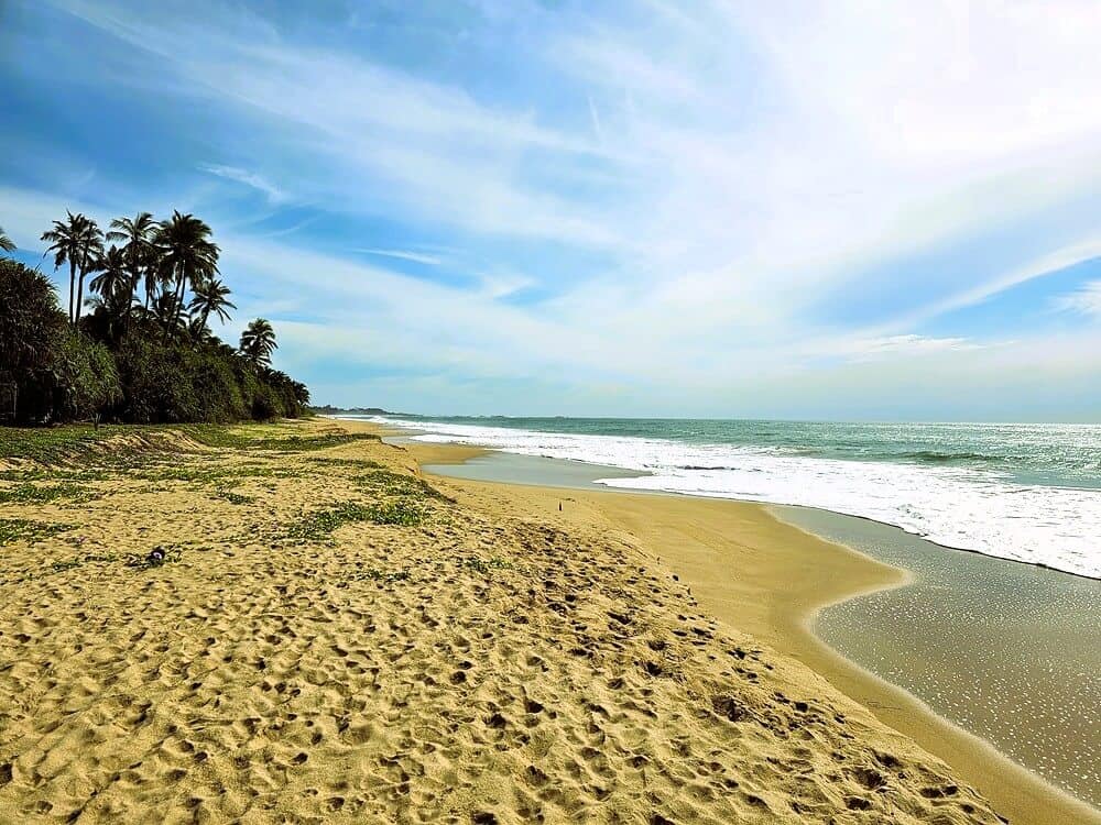 The beach at Nature Lanka Ayurvedic Resort