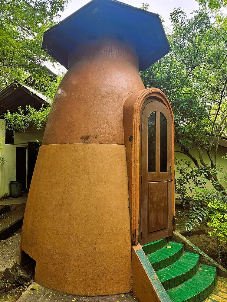 A traditional sauna at Nature Lanka Ayurvedic resort