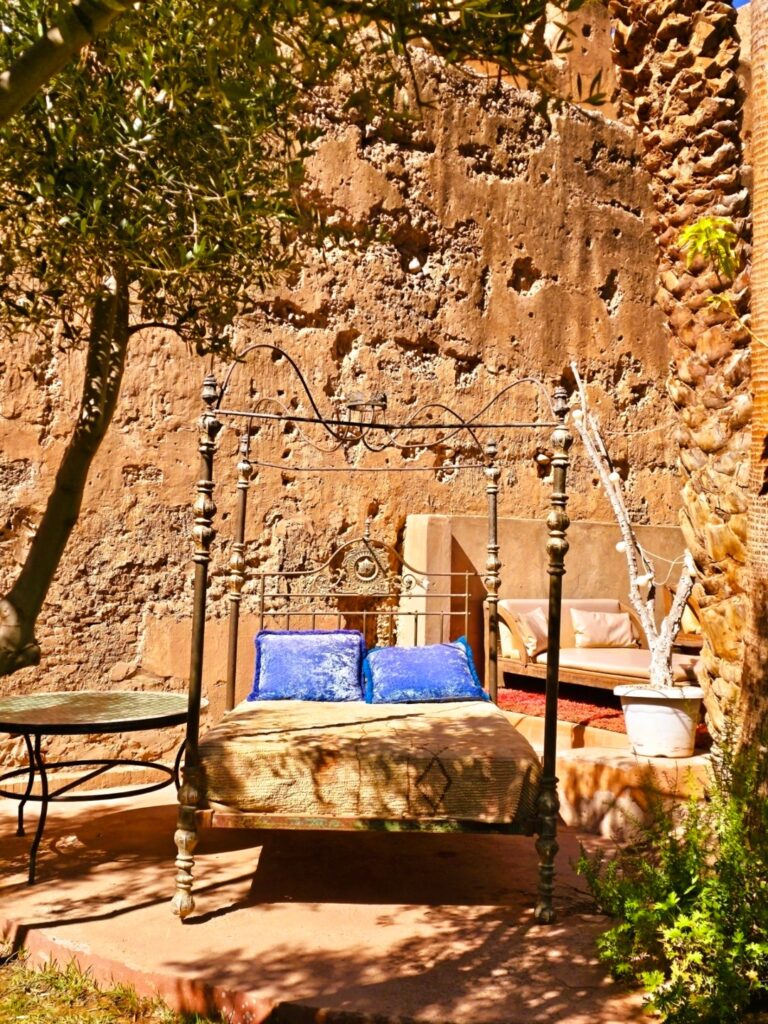image of an outdoor bed for lounging at  Dar Tourkia - Taroudant 