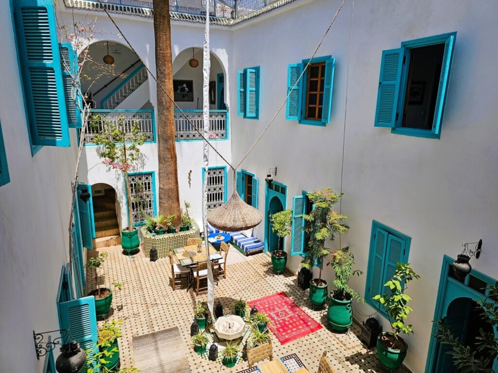 Riad Dar Aida in Marrakech - a perfect retreat for midlife solo travellers with health issues seeking quiet 
