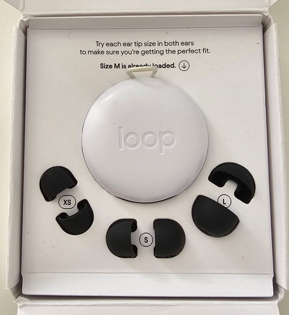 Loop earplugs - for cutting out noise and sensory disturbance 