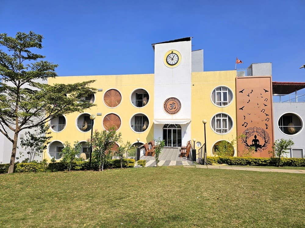 The accommodation block   at Nirvana Naturopathy Retreat & Hospital 