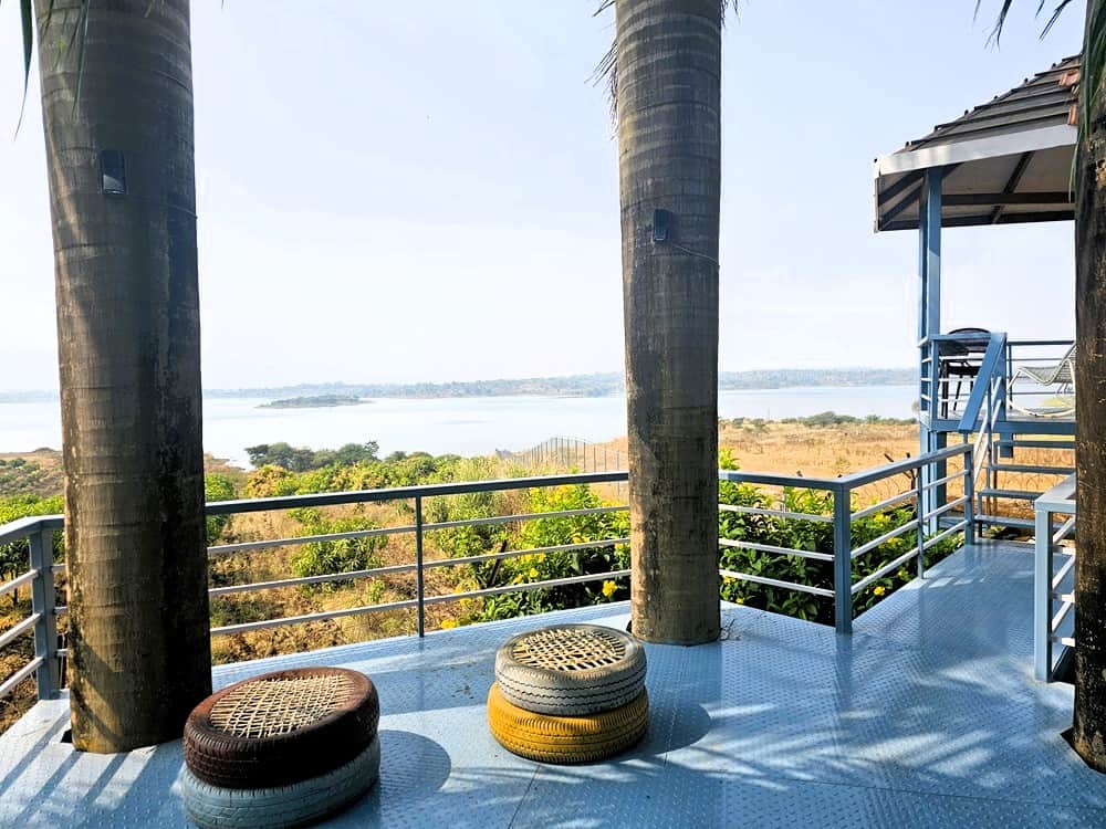 A viewing platform for a clear view of the countryside