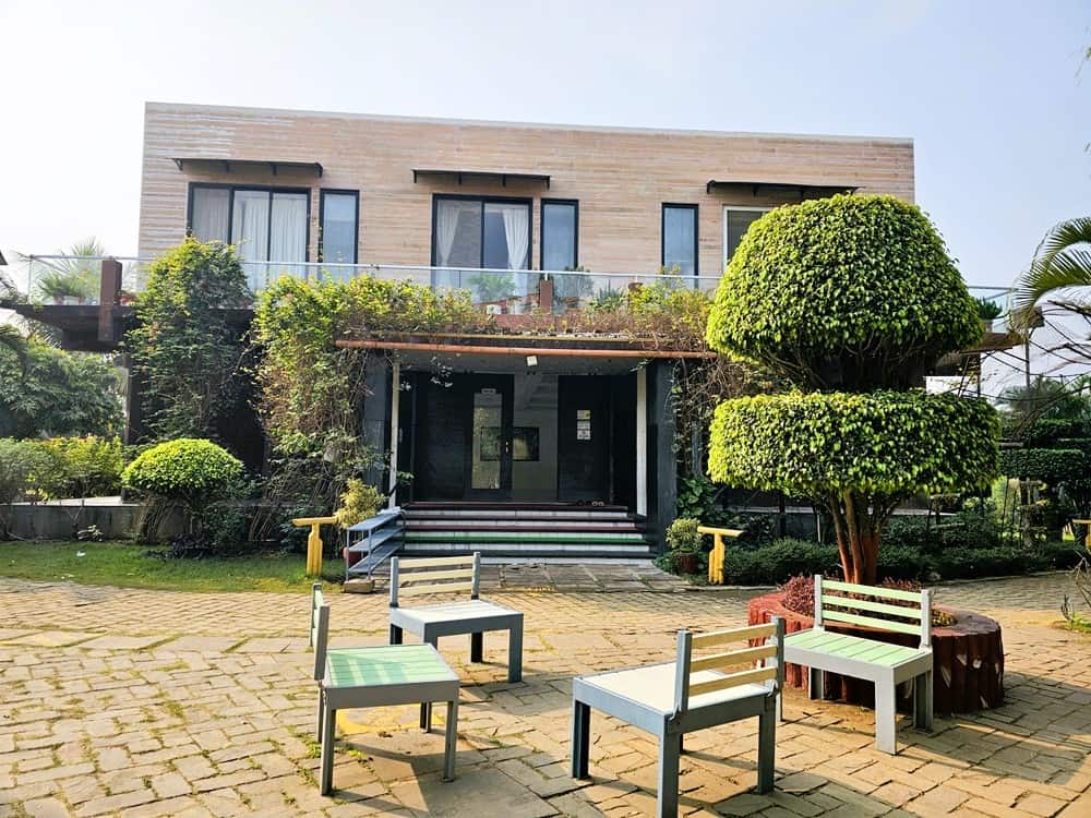 an image of east outside the yoga room at Nirvana Naturopathy Retreat and Hospital