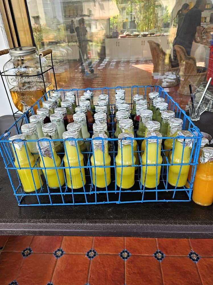 Juice selection   at Nirvana Naturopathy Retreat & Hospital 