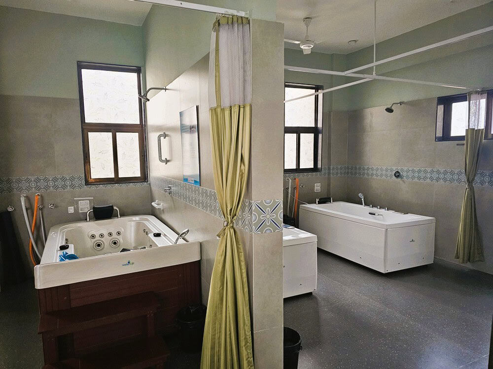 treatment baths at Nirvana Naturopathy Retreat