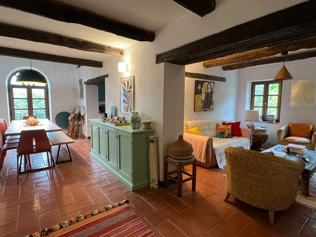the inside of the house at Rosmarino Retreats for Midlife Women in Italy 