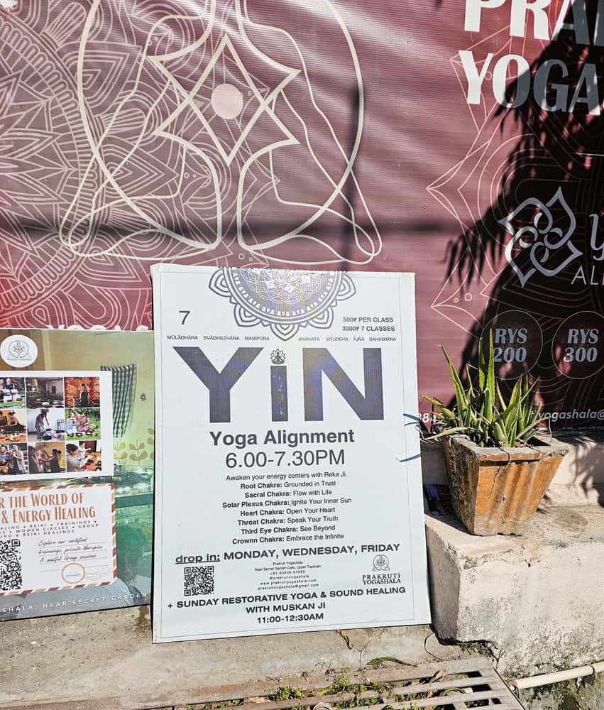 Yin yoga poster 