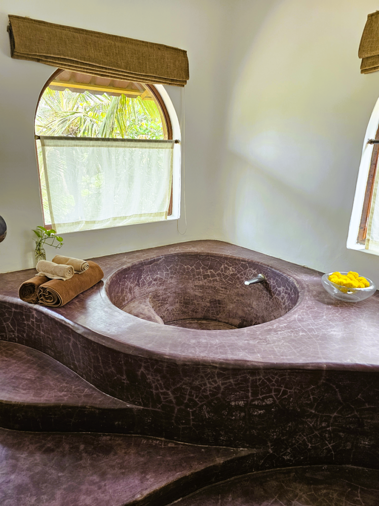 bathroom at Ashiyana Yoga Retreat, Goa, India