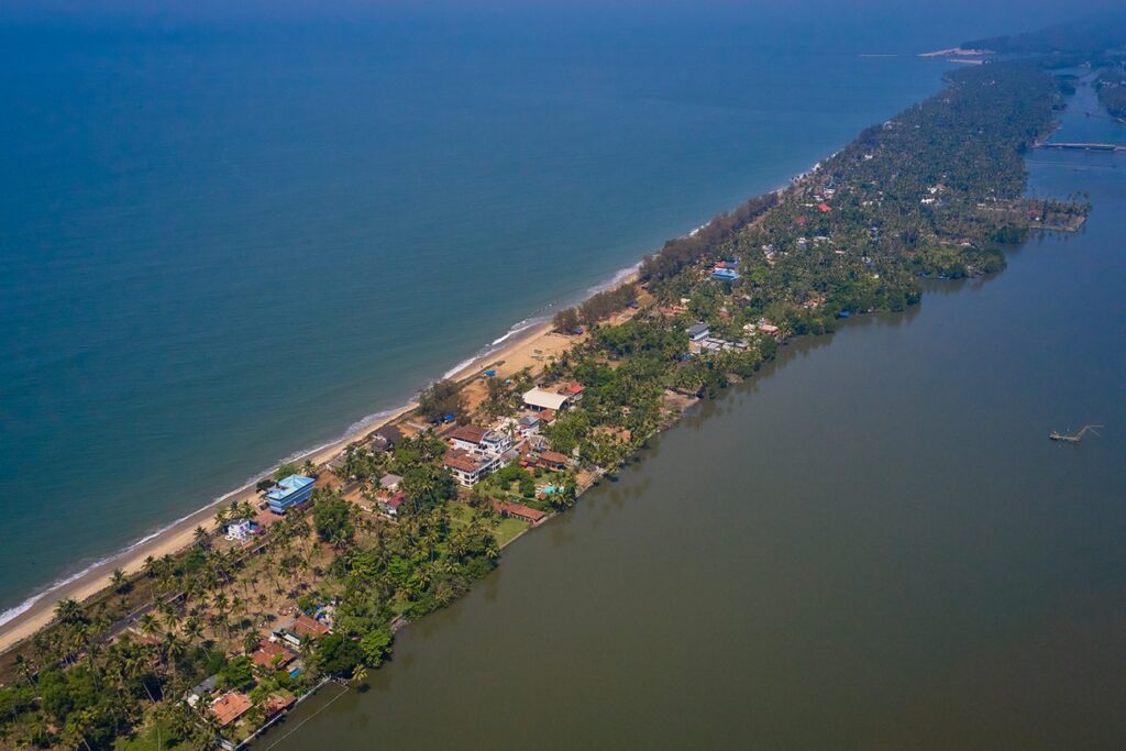 aerial shot of Akanta Ayurveda & Yoga