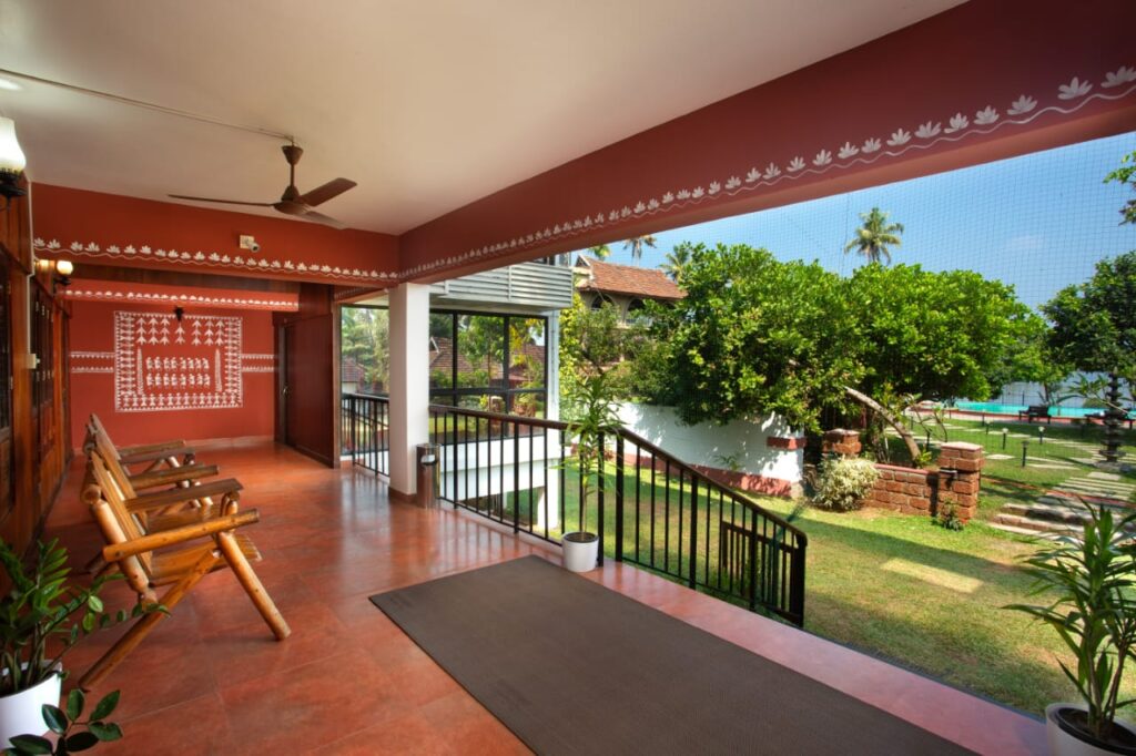 seating area at Akanta Ayurveda & Yoga Resort 