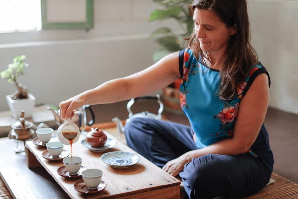 myself taking part in a tea ceremony on Christmas day in Penang