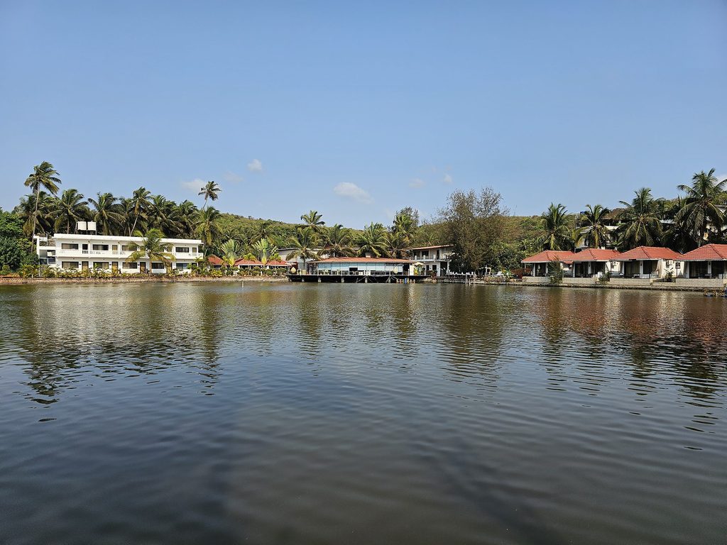 overlooking the lake at Veda5 Goa 