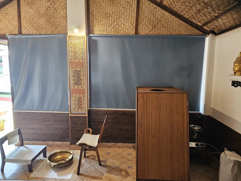 wooden steam box at Veda5 Goa 