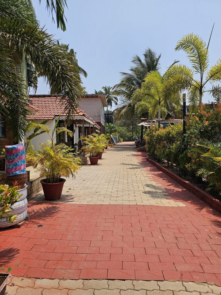 flat walking surface at Veda5 Goa 