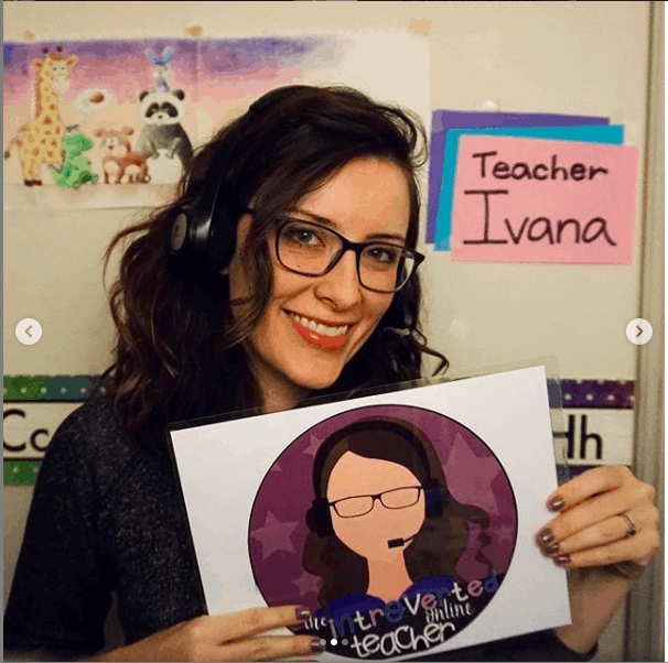 An image of Ivana the Introverted online teacher