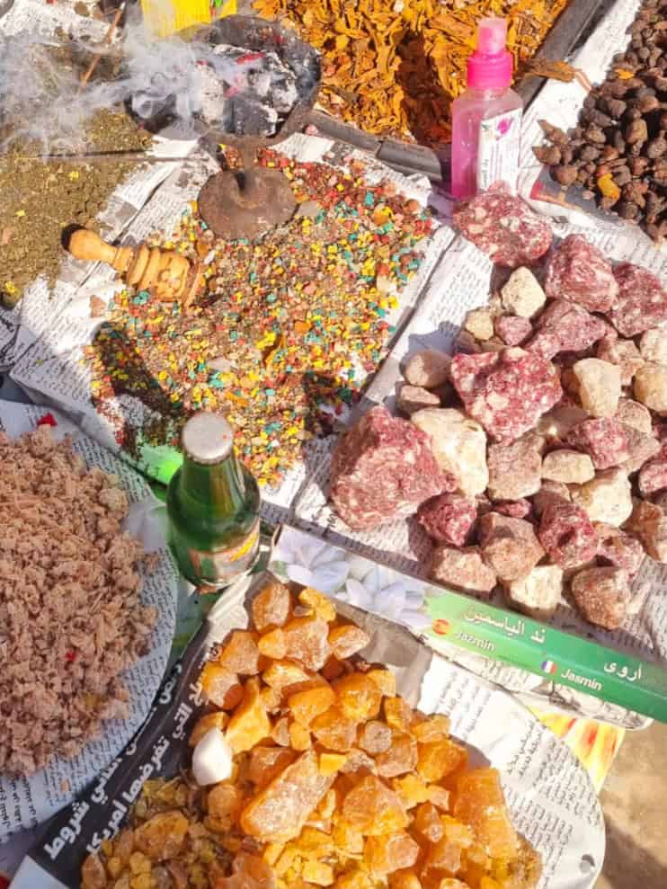 incense for sale in Taroudant Sunday souk